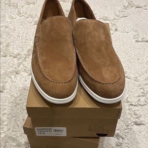 Steve Madden Brown Suede Loafers Moccasin-Style
